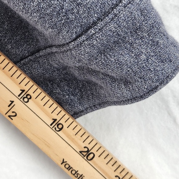 Levis Mens Large Knit Trucker Jacket Blue Heathered Sweatshirt Denim Style - Picture 4 of 13